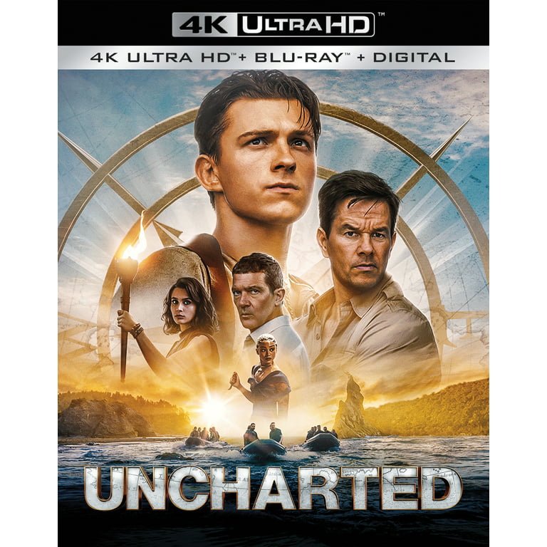  Uncharted [Blu-ray] [DVD] : Tom Holland, Mark Wahlberg