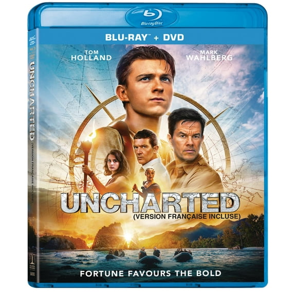 Uncharted (Bilingual) (Blu-ray) Tom Holland Mark Wahlberg Sophia Ali Tati Gabrielle