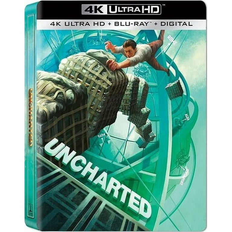  Uncharted [4K UHD] [Blu-ray] : Tom Holland, Mark