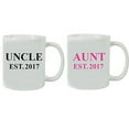 thumbnail image 1 of Uncle + Aunt Established EST. 2017 Ceramic Coffee Mug Set, 1 of 1