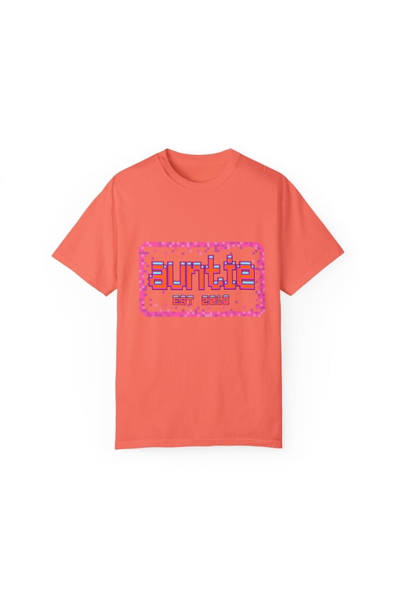 Uncle | Auntie | Auntie Gift Family Reunion | Aunt | Promoted To Uncle | Promoted To Auntie | Baby Announcement Unisex Garment-Dyed T-shirt