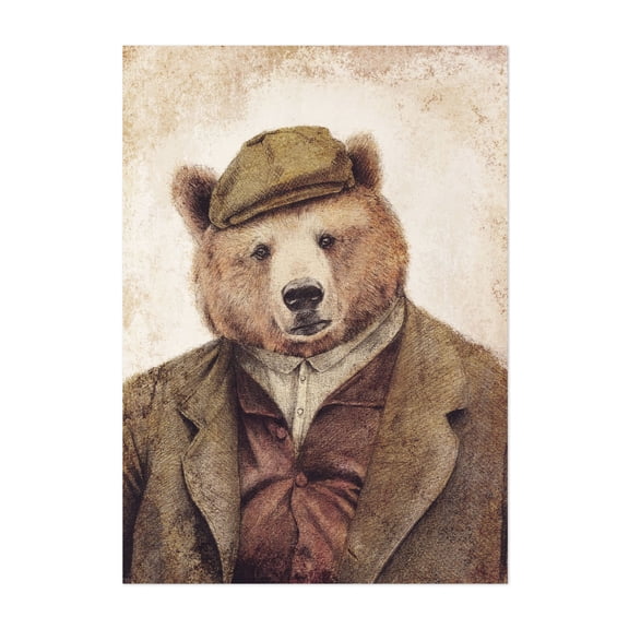 Uncle B - Drawing Humor Vintage Rustic Unframed Wall Art Print 4 x 6 inches