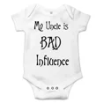 thumbnail image 1 of My Uncle Is Bad Influence Best Shower Gift Cute Infant Fun Baby Bodysuit Cute Baby Onesie, Baby Bodysuit Lat 4424 Cute Baby Onesie, BABY BODYSUIT LAT 4424, 1 of 3