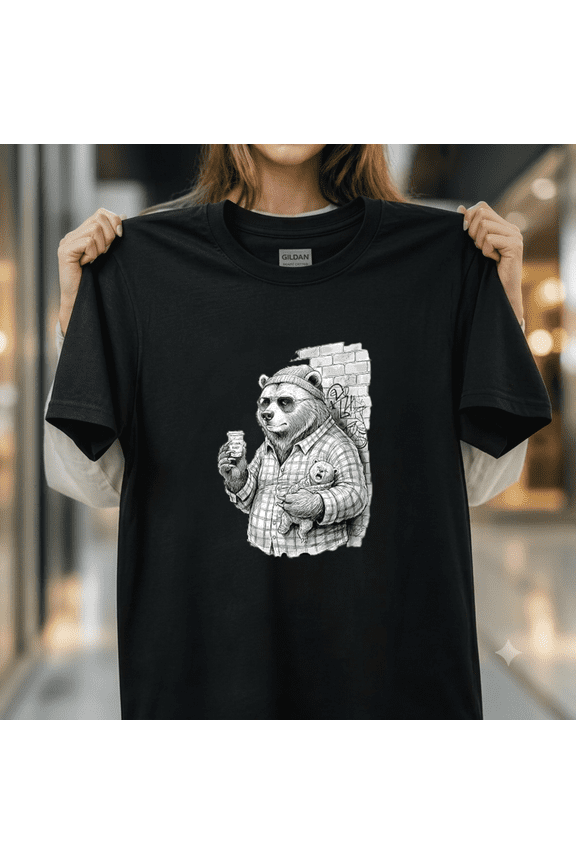 Uncle Bear Urban Street Style Cute Family Appreciation Apparel Shirt Unisex T-Shirt, up to size 5XL