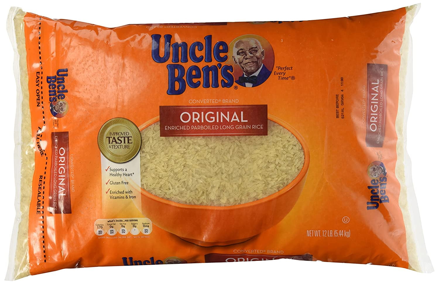 Riz long grain tradition cuisson 20 min, Uncle Ben's (1 kg)