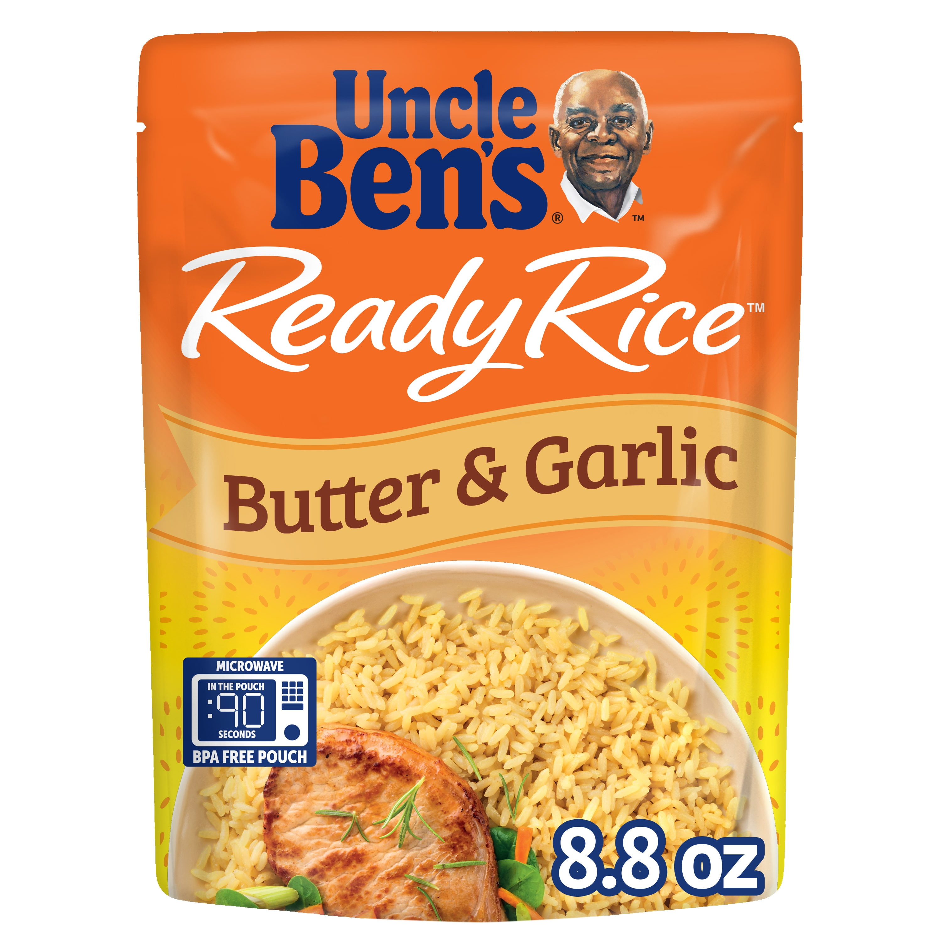 Uncle Ben's Ready Rice Butter \u0026 Garlic Flavored Rice, 8.8 oz
