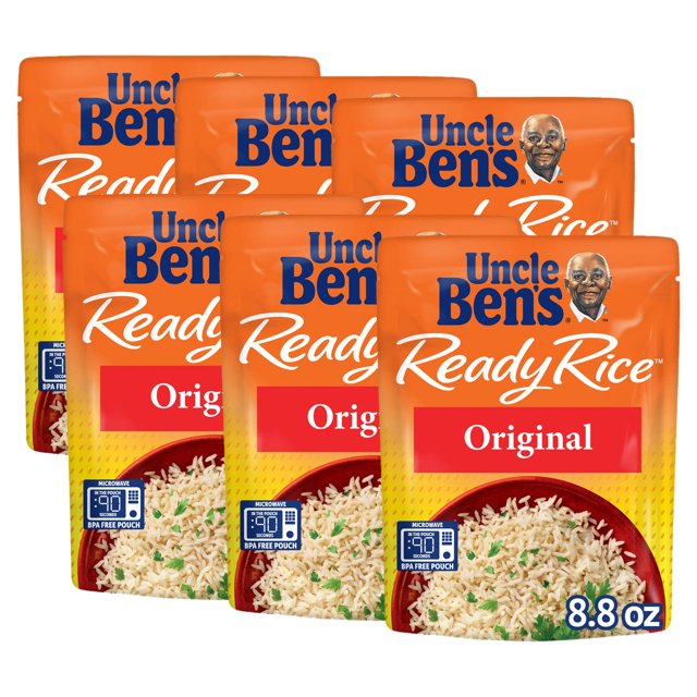 (6 pack) Uncle Ben's Ready Rice Original Rice, 8.8 oz