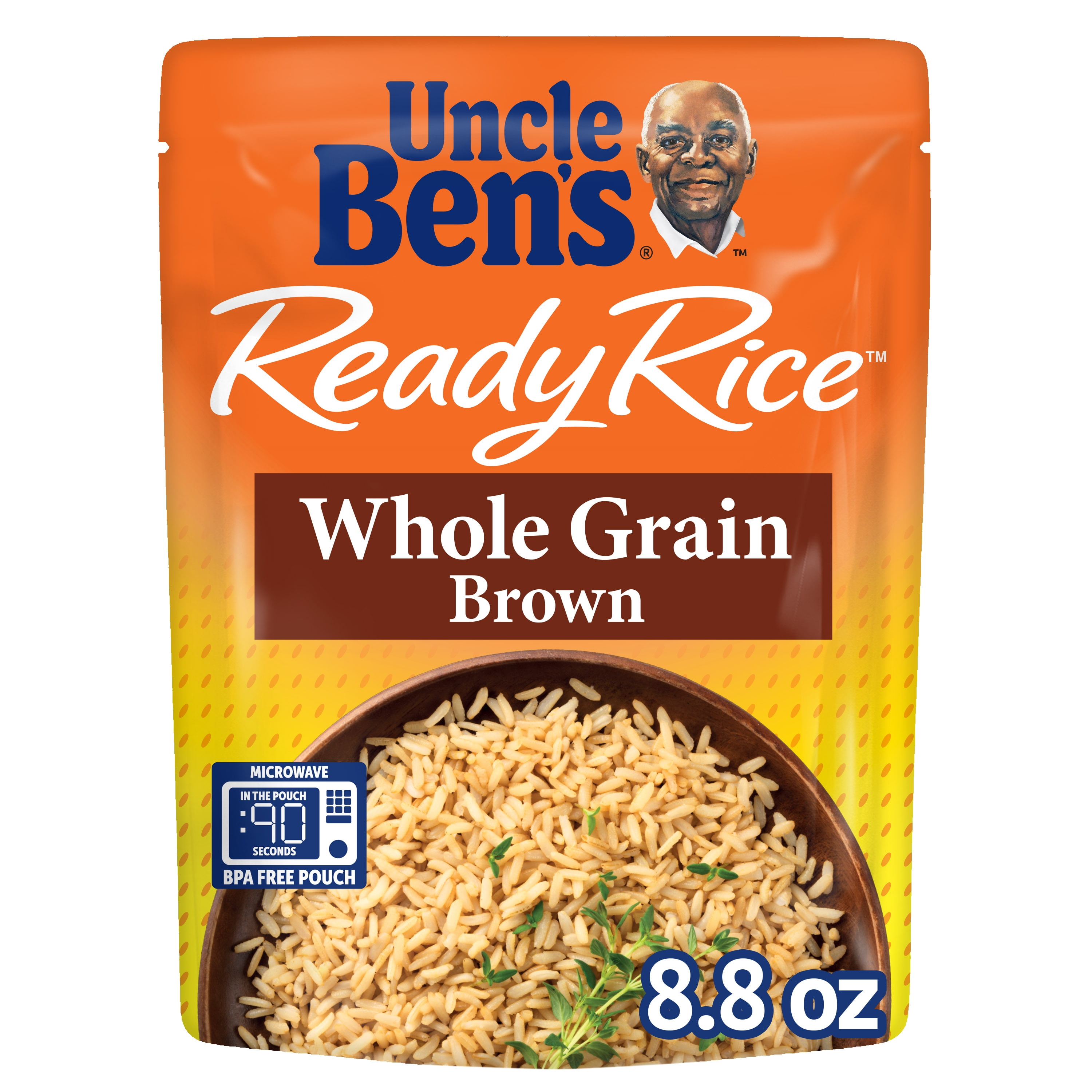 Uncle Bens Ready Rice Rice, Whole Grain Brown - 8.8 oz