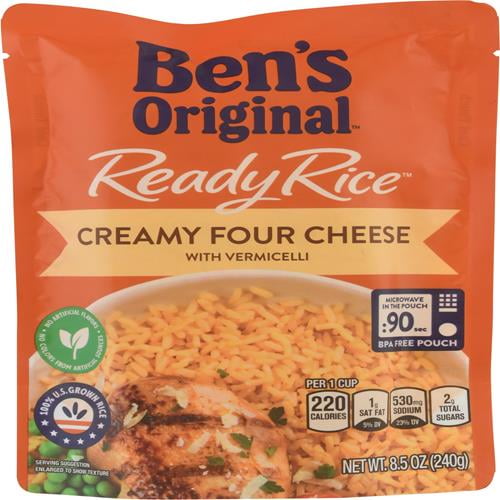 Uncle Bens Ready Rice Creamy Four Cheese, 8.5 Oz
