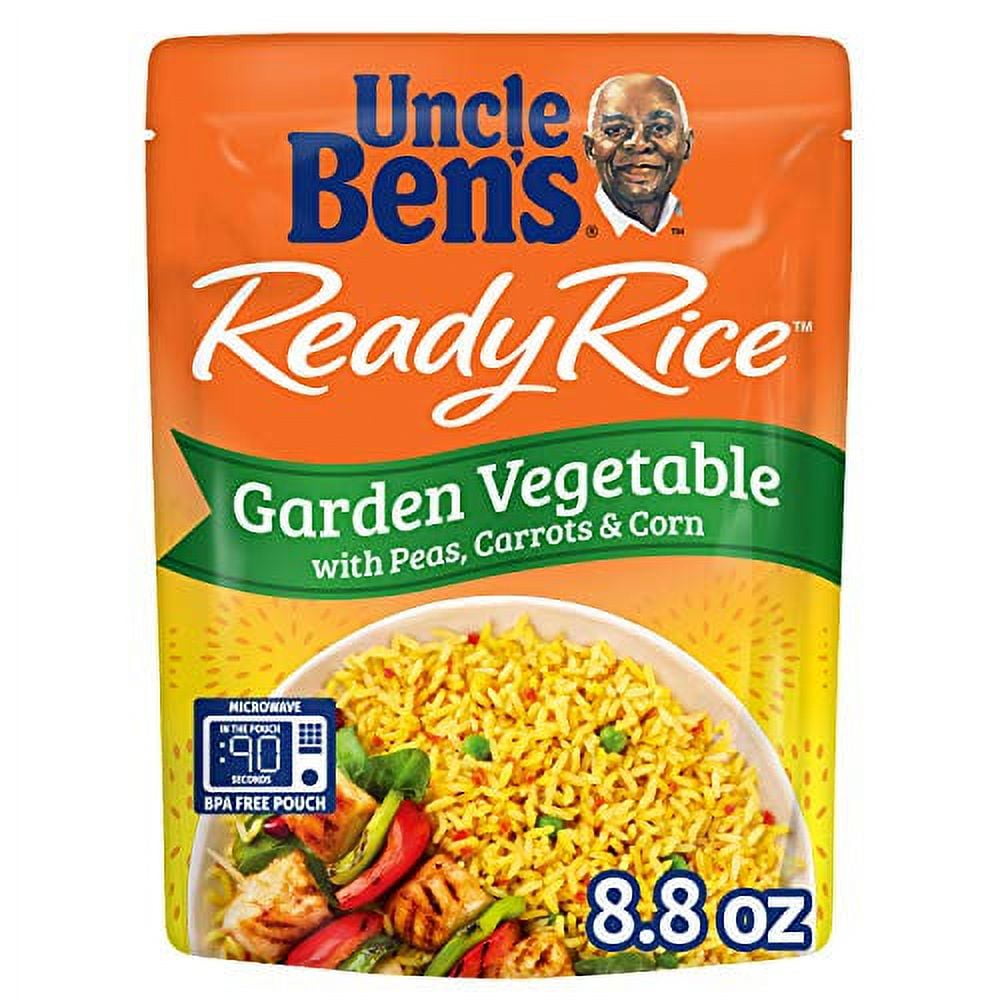 Uncle Bens Ready Rice Garden Vegetable Pouches, Ready To Heat, 8.8 Ounce (Pack Of 6)