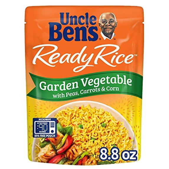 Uncle Bens Ready Rice Garden Vegetable Pouches, Ready To Heat, 8.8 Ounce (Pack Of 6)