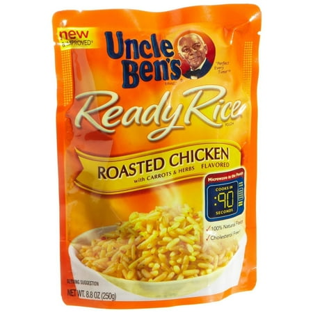 Uncle Bens, Ready Rice, Roasted Chicken, 8.8Oz Pouch (Pack Of 6)