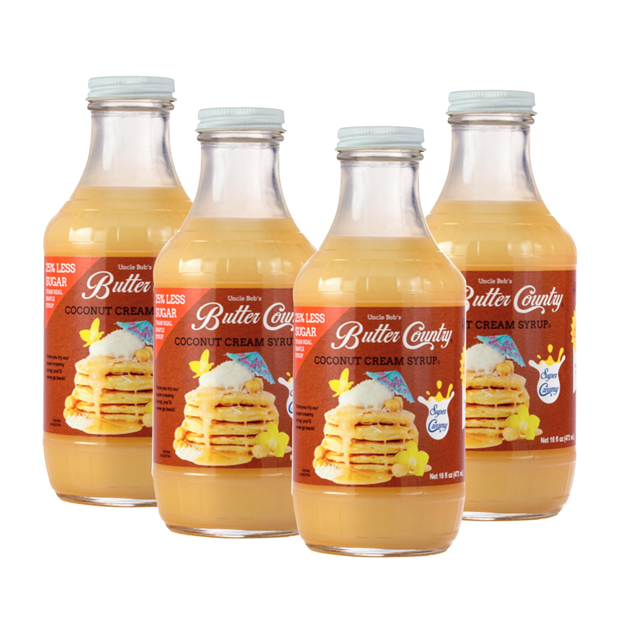 Uncle Bob's Butter Country IFF17 Rich & Creamy Coconut Syrup for ...