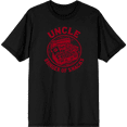 thumbnail image 1 of Uncle Bringer Of Snacks Adult Black Crew Neck Short Sleeve Tee-Small, 1 of 4