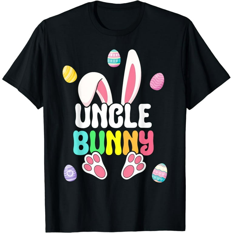 Mens Uncle Bunny Shirt Cute Rabbit Family Easter Gift Mens Uncle Bunny Shirt Cute Rabbit Family Easter Gift
