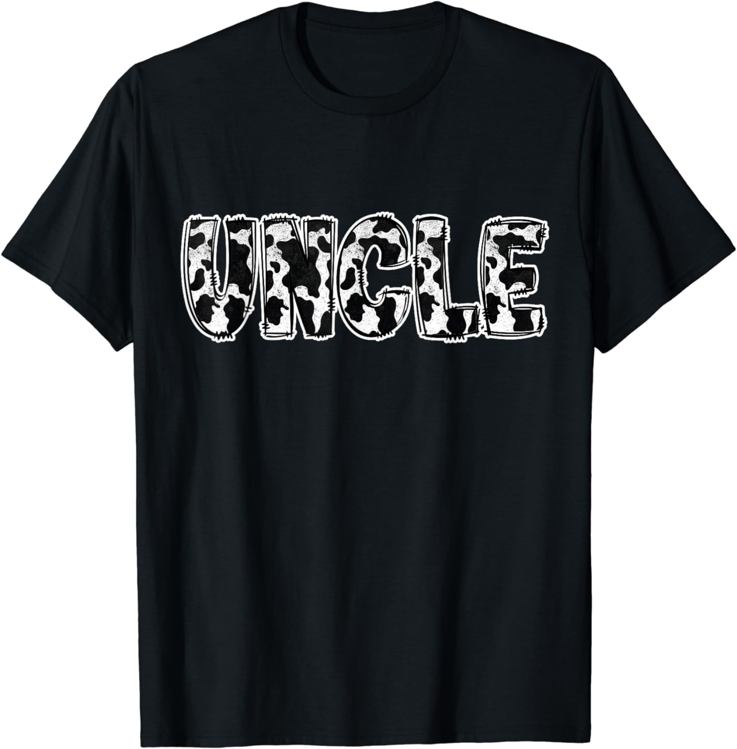 T-shirt Homme Imprimé Vache - Coupe Loose, Col Rond, Manches Courtes, Tissu Respirant UPF 50+