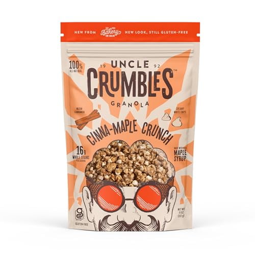 Uncle Crumbles - Granola Cinnamn Maple Crunch - 11 Oz, Case of 6