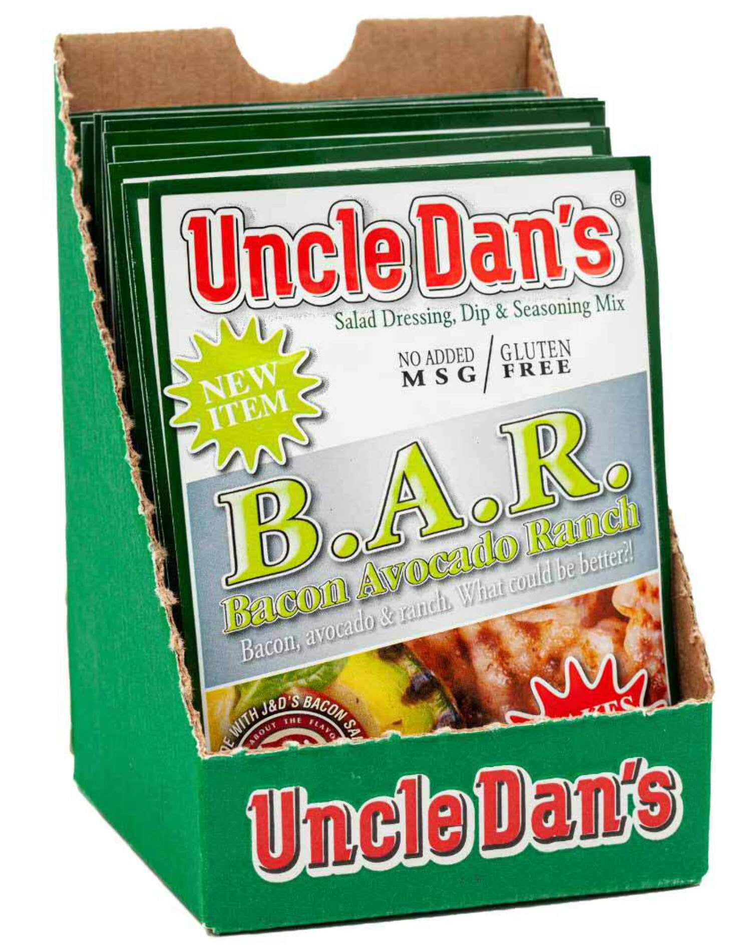 Uncle Dan's Bacon Avocado Ranch Salad Dressing & Mix, 12 Count (Pack of