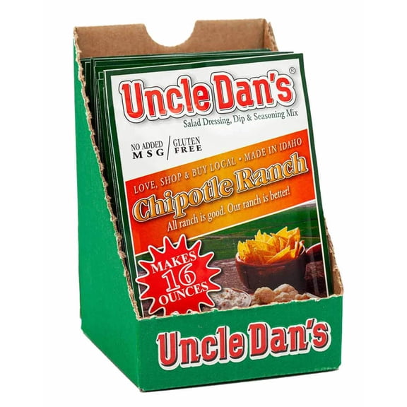 Uncle Dan's Chipotle Ranch Salad Dressing & Mix, 12 Count (Pack of 1)