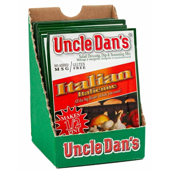 Uncle Dan's Italian Salad Dressings & Seasoning, 12 Count (Pack of 1)