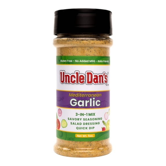 Uncle Dan's Mediterranean Garlic Salad Dressings & mix, 3oz Shaker