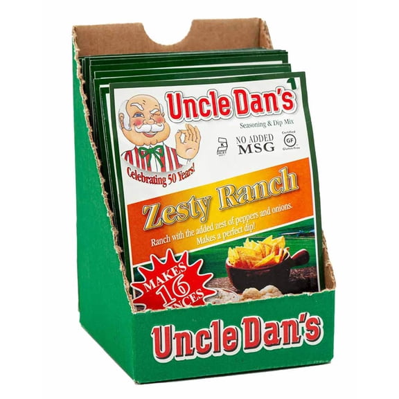 Uncle Dan's Zesty Salad Dressing & Mix, 12 Count (Pack of 1)