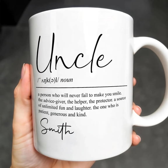 Uncle Definition Personalized Coffee Mug, Gift For Uncle And Men, Bekilab Ceramic Coffee Mug, 11oz 15oz Gift