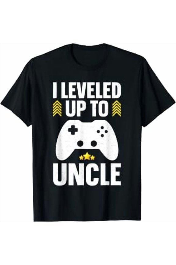 Uncle Design For Men Dad First Time Promoted To Uncle Gamer T-Shirt
