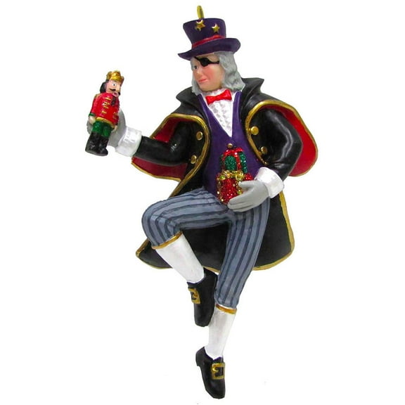 Uncle Drosselmeyer Resin Ornament with Nutcracker (4 inch) -Perfect Christmas Gift by Nutcracker Ballet Gifts