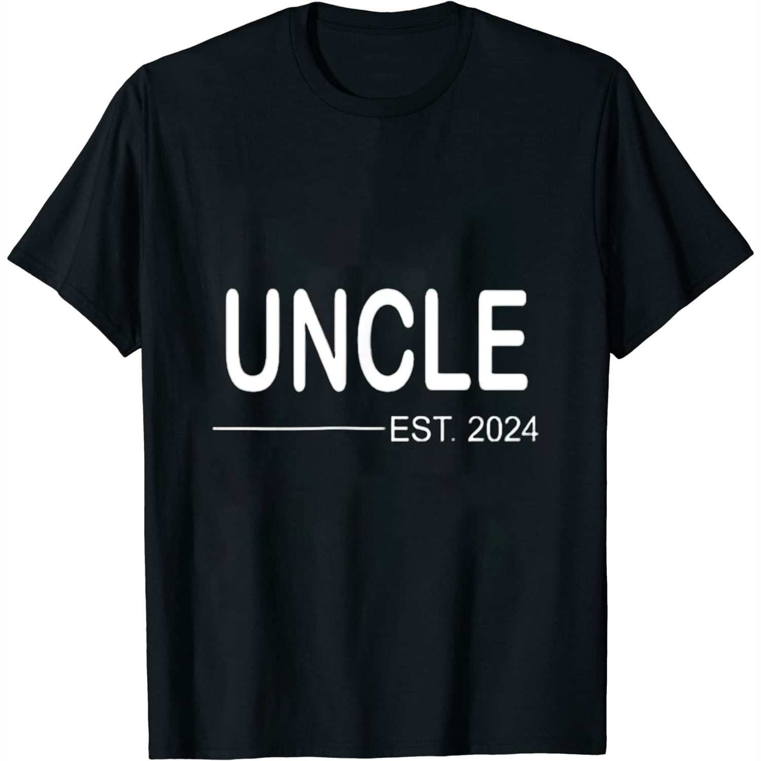 Uncle Est 2024 First Fathers Day 2024 Promoted to Uncle Men T-Shirt ...