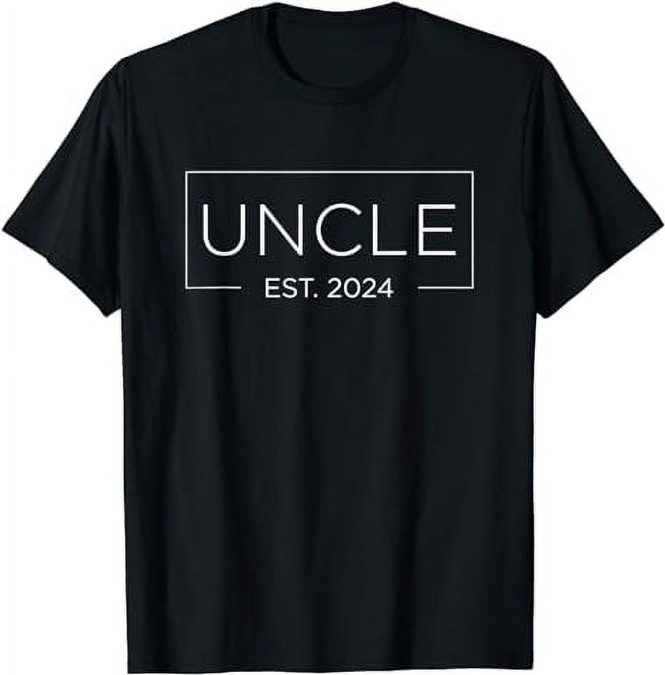 Uncle Est 2024 Promoted To Uncle Father's Day 2024 New Uncle TShirt