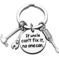 thumbnail image 1 of Uncle Gifts Funny Uncle Keychain Birthday Gift for Uncle Key Chain Uncle Keyring Fathers Day Uncle Gift (If uncle can't fix it, no one can), 1 of 8