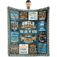 thumbnail image 1 of Uncle Gifts from Niece, Uncle Birthday Gifts, Gifts for Uncle Throw Blanket 50*60, Uncle Gifts from Nephew, Uncle Gifts, Best Uncle Gifts, Uncle Gifts for Christmas, Fathers Day Uncle Gifts Ideas, 1 of 6