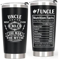 Uncle Gifts Tumbler, Father''s Day Gifts from Niece Nephew - Best Uncle Ever Gift, Cup Tumblers for Men, #1 Coffee Tumbler