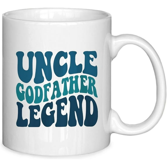 Uncle Godfather Legend Mug, Uncle Coffee Mug, Gifts for Uncle Godfather, Godfather Gifts from Godchild, Best Godfather Gifts, Godfather Gifts for Men, Ceramic Coffee Mug 11 oz