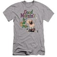 thumbnail image 1 of Uncle Grandpa - Good Mornin - Premium Slim Fit Short Sleeve Shirt - Small, 1 of 2