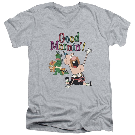 Uncle Grandpa - Good Mornin - Slim Fit V Neck Shirt - Medium