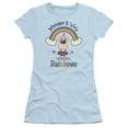 thumbnail image 1 of Uncle Grandpa Lifes Rainbows S/S Junior Women's T-Shirt Sheer Light Blue, 1 of 2