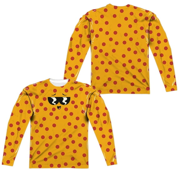 Uncle Grandpa - Pizza Face (Front/Back Print) - Regular Fit Long Sleeve Shirt - Medium