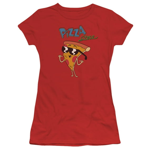 Uncle Grandpa Pizza Steve S/S Junior Women's T-Shirt Sheer Red