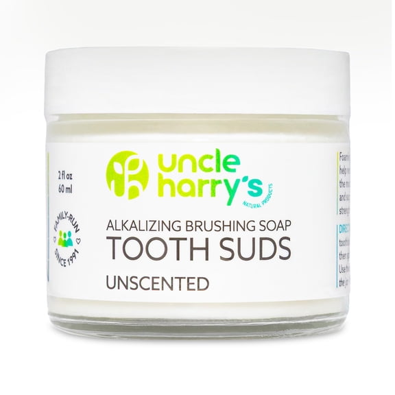 Uncle Harry's Fluoride Free Children's Toothpaste (Mild Spearmint), 3 oz glass jar
