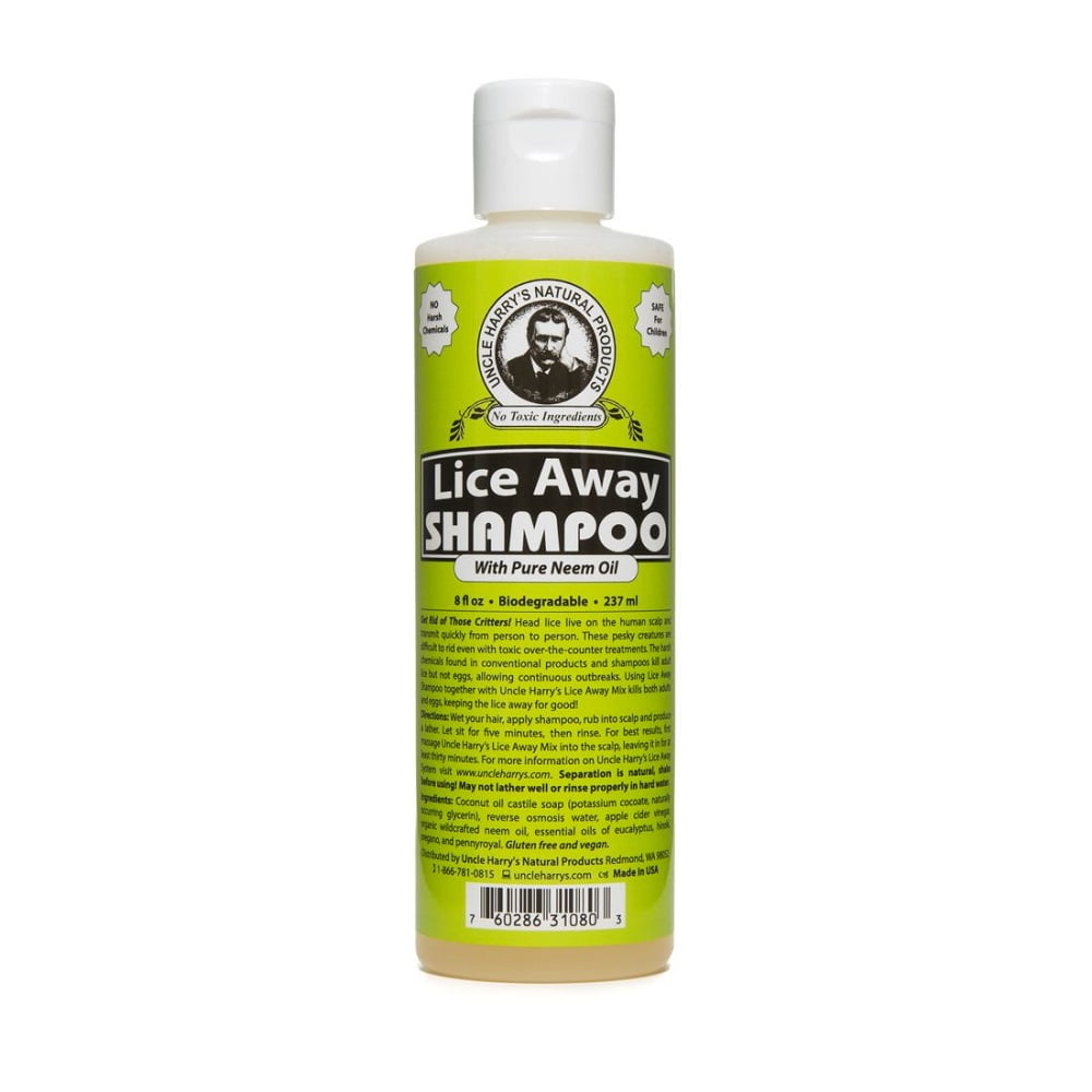 Uncle Harry's Lice Away Shampoo to Effectively Treat Head Lice with