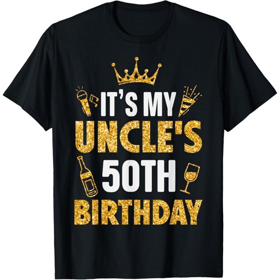 Uncle It's My Uncle's 50th Birthday 1975 50 Years Old T-Shirt