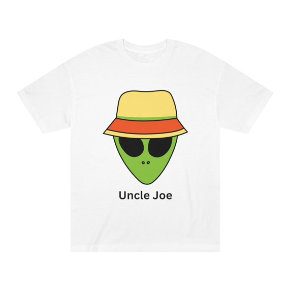 Uncle Joe Alien Unisex Short Sleeve Classic T-Shirt Pullover Crewneck