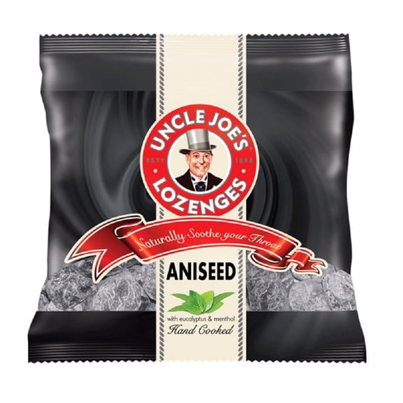 Uncle Joe's Aniseed Lozenge 70g Bag (Pack of 3)