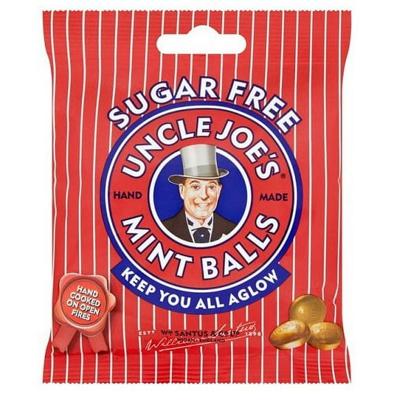 Uncle Joe's Sugar Free Mint Balls Bag 60g