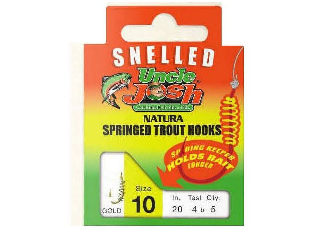 Uncle Josh Bait Company Snelled Spring Trout Hook, Size 10, UJSS10