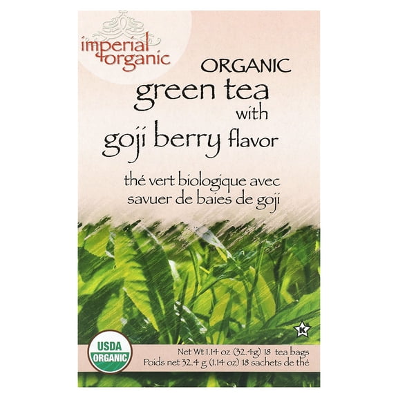 Uncle Lee'S Imperial Organic Green Tea With Goji Berry, 18 Bags