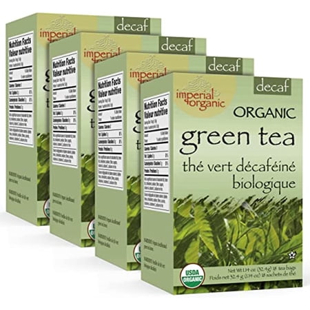 Uncle Lee’S Organic Decaf Green Tea, 100% Natural Premium Green Tea Bags, Fresh Flavor, Help Maintain Weight Loss, Enjoy With Honey, Hot Tea Or Iced Tea Beverages, Pack Of 4 - 18 Tea Bags Per Box