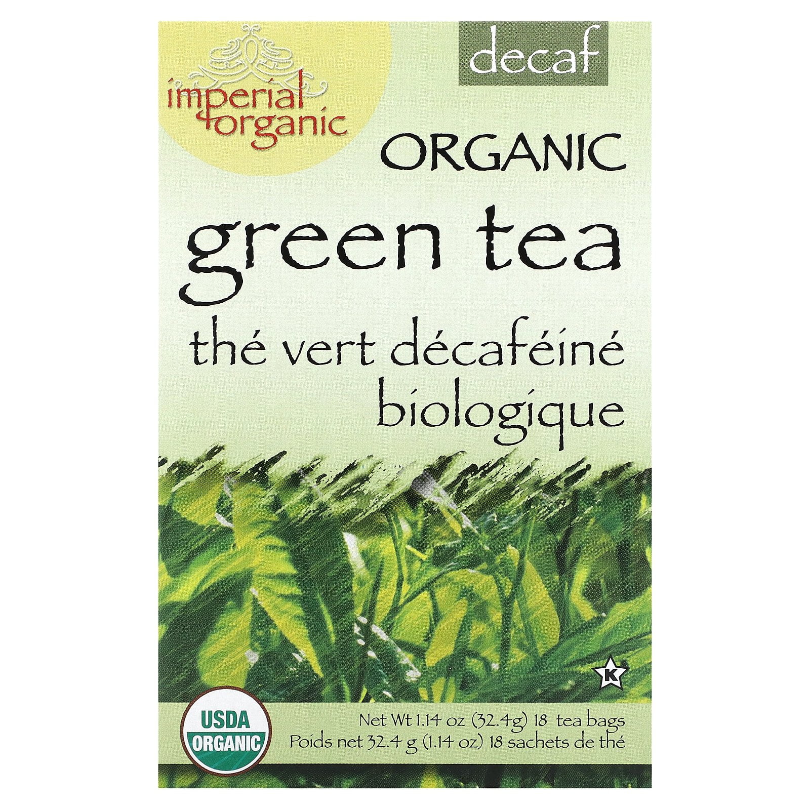 Uncle Lee'S Tea Organic Imperial Decaffeinated Green Tea, 18 Bags